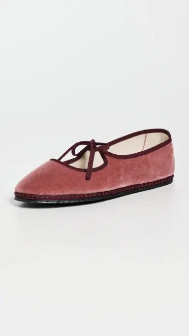 Vibi Venezia Mary Jane Velvet Brigitte Flats Marie Antoinette 36 | Thumbnail 2