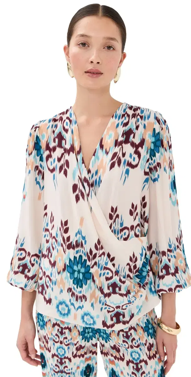 Figue Jocelyn Top irage Ikat Biscotti Beige