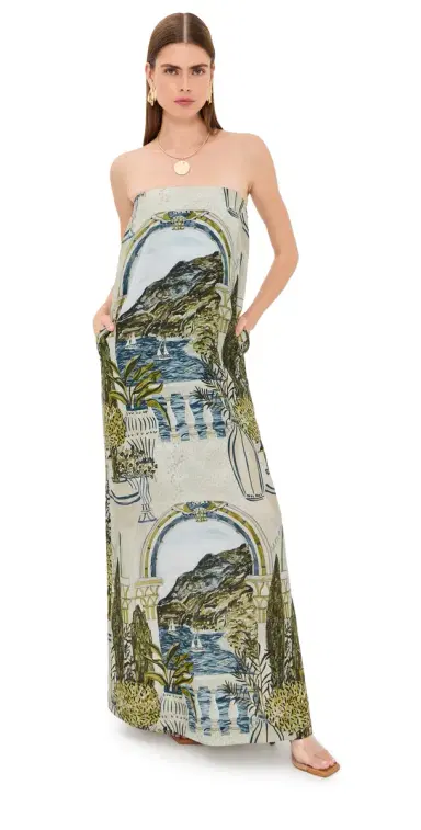 Isla & White Filmena Dress Costaurea | Thumbnail 1