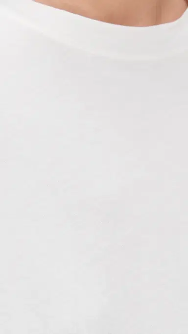 Hatch The Washed Cotton Long Sleeve Tee White 4 | Thumbnail 6 Hatch The Washed Cotton Long Sleeve Tee White 4 | Thumbnail 6