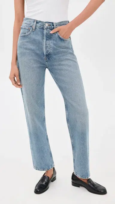 AGOLDE 90s Pinch Waist High Rise Straight Jeans Stage 25 | Thumbnail 2