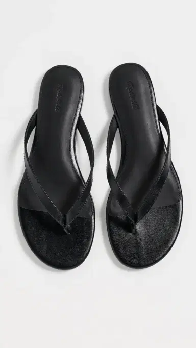 Madewell The Iggy Leather Sandals True Black 7 | Thumbnail 5