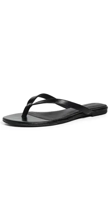Madewell The Iggy Leather Sandals True Black 7 | Thumbnail 1