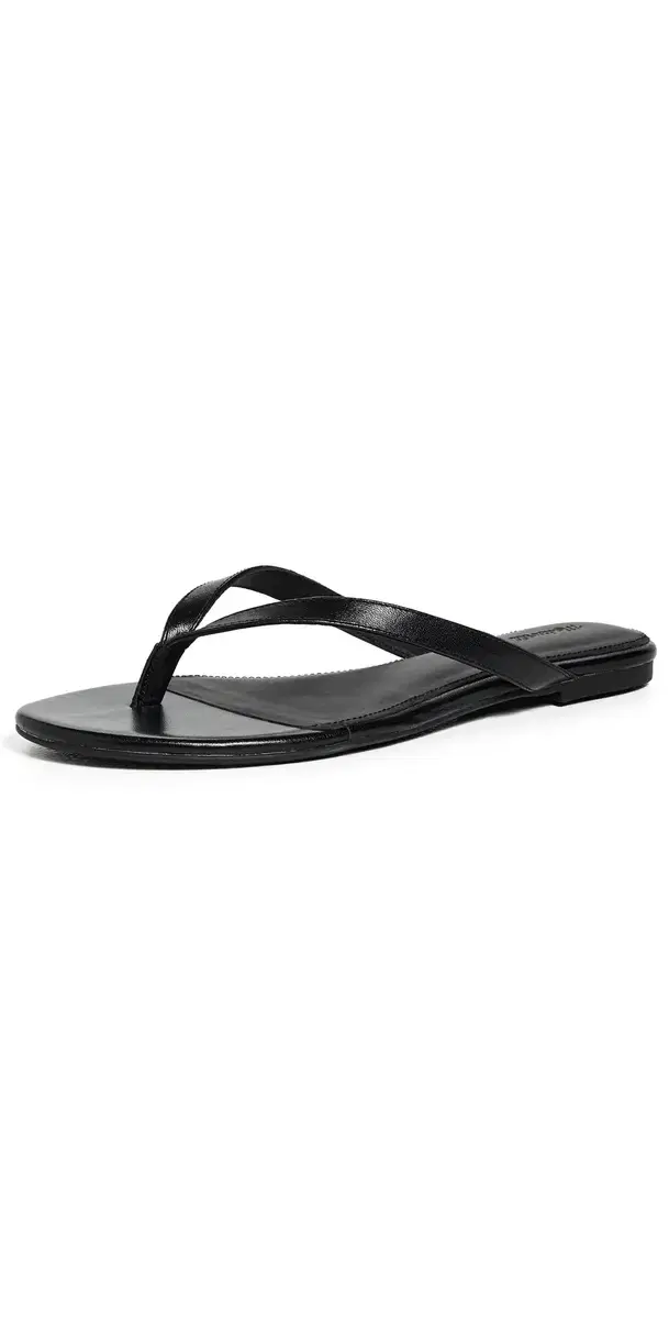 Madewell The Iggy Leather Sandals True Black