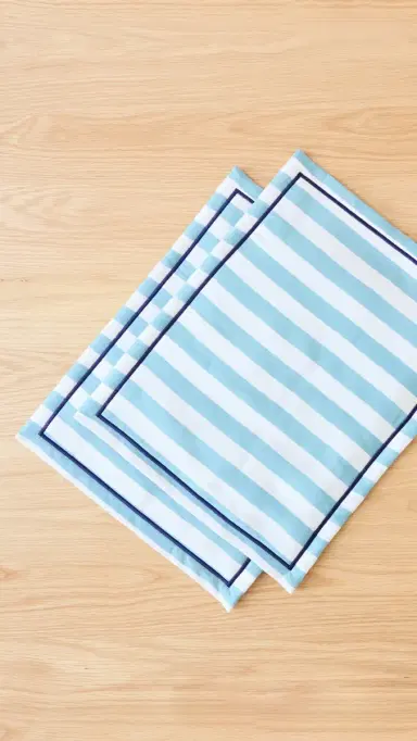 La DoubleJ Placemat Set of 2 Blue One Size | Thumbnail 2