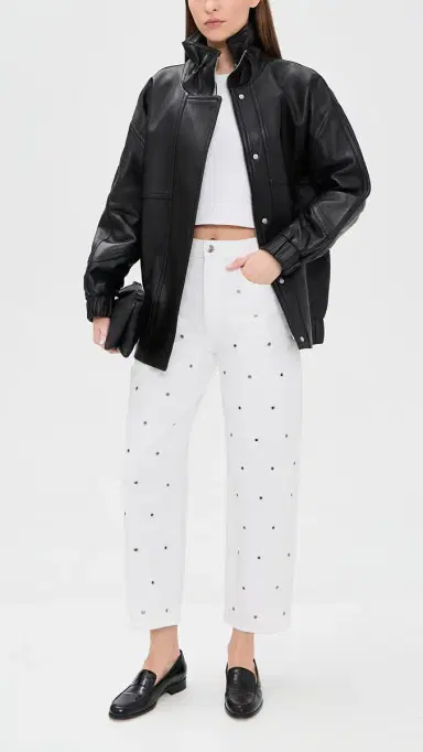 DAZE Westward Barrel Leg Jeans Lamb | Thumbnail 5 DAZE Westward Barrel Leg Jeans Lamb | Thumbnail 5
