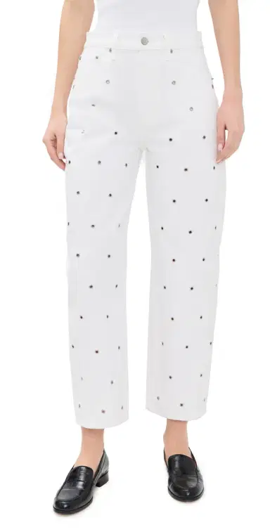 DAZE Westward Barrel Leg Jeans Lamb | Thumbnail 1 DAZE Westward Barrel Leg Jeans Lamb | Thumbnail 1