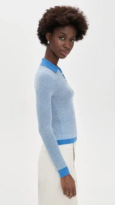Guest in Residence Pique Cashmere Polo ail Combo | Thumbnail 4