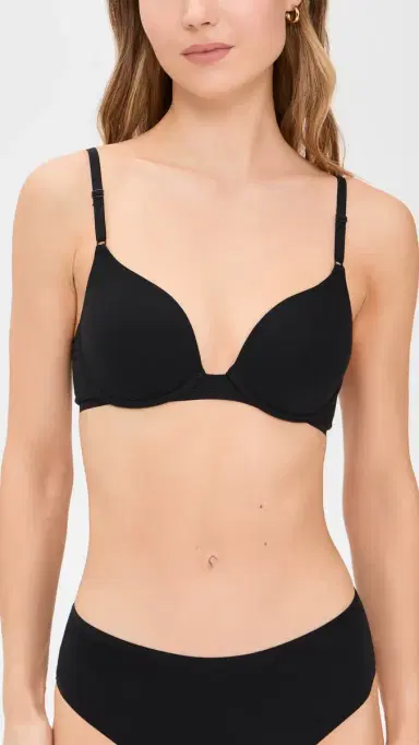 Natori Bliss Cotton Convertible T-Shirt Bra Black 36D | Thumbnail 2