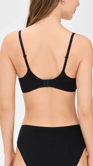 Natori Bliss Cotton Convertible T-Shirt Bra Black 36D | Thumbnail 3