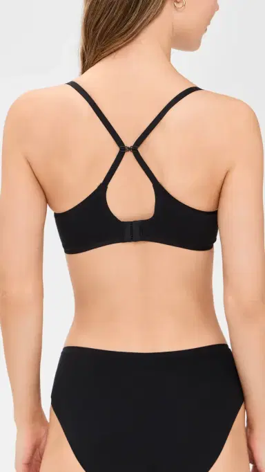 Natori Bliss Cotton Convertible T-Shirt Bra Black 36D | Thumbnail 4