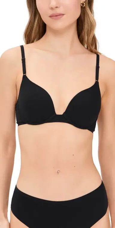 Natori Bliss Cotton Convertible T-Shirt Bra Black 36D | Thumbnail 1