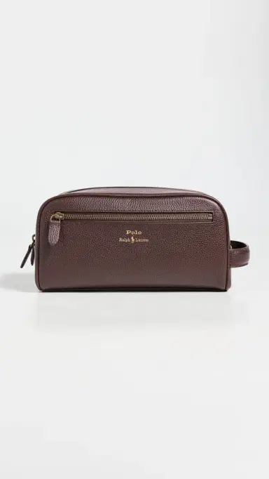 Polo Ralph Lauren Pebbled Leather Toiletry Bag | Thumbnail 2 Polo Ralph Lauren Pebbled Leather Toiletry Bag | Thumbnail 2