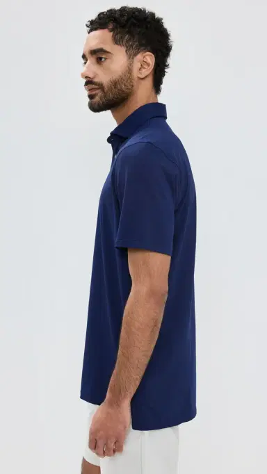 Greyson Tala Lightweight Airflow Jersey Polo Maltese Blue S | Thumbnail 4
