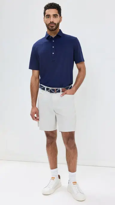 Greyson Tala Lightweight Airflow Jersey Polo Maltese Blue S | Thumbnail 5