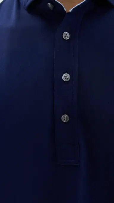 Greyson Tala Lightweight Airflow Jersey Polo Maltese Blue S | Thumbnail 6