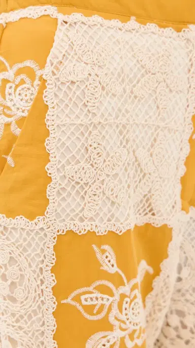 Farm Rio Lace Pants Off-White | Thumbnail 6