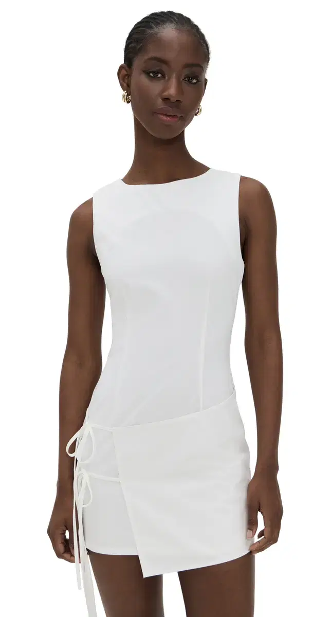 Ballerina Wrap Mini Dress Porcelain