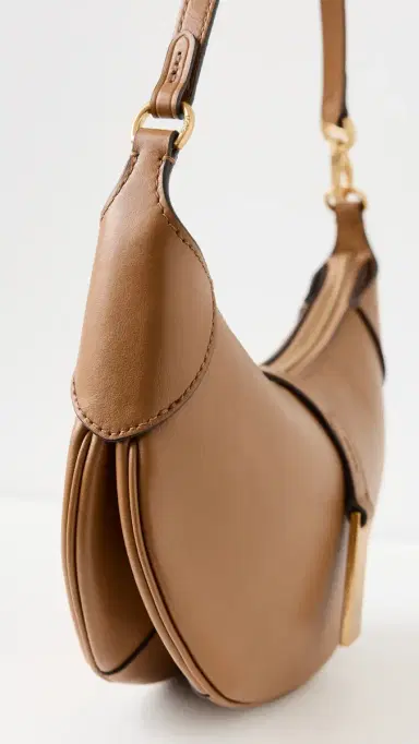 Polo Ralph Lauren Small Grain Polo ID Mini Shoulder Bag Tan One Size | Thumbnail 5
