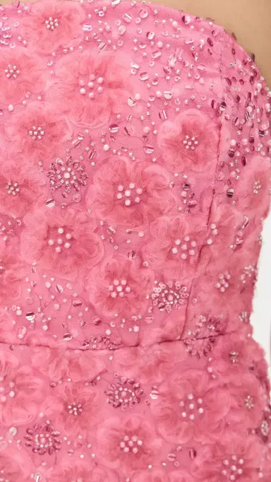 endless rose Sequins Lace Strapless ini Dress Raspberry | Thumbnail 6 endless rose Sequins Lace Strapless ini Dress Raspberry | Thumbnail 6