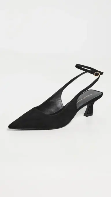 Stuart Weitzman Vinnie 0 Strap Pumps Black | Thumbnail 2