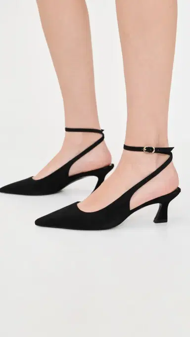 Stuart Weitzman Vinnie 0 Strap Pumps Black | Thumbnail 5