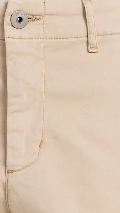 PAIGE Phillips Shorts In Stretch Sateen 8'' Khaki 32 | Thumbnail 6