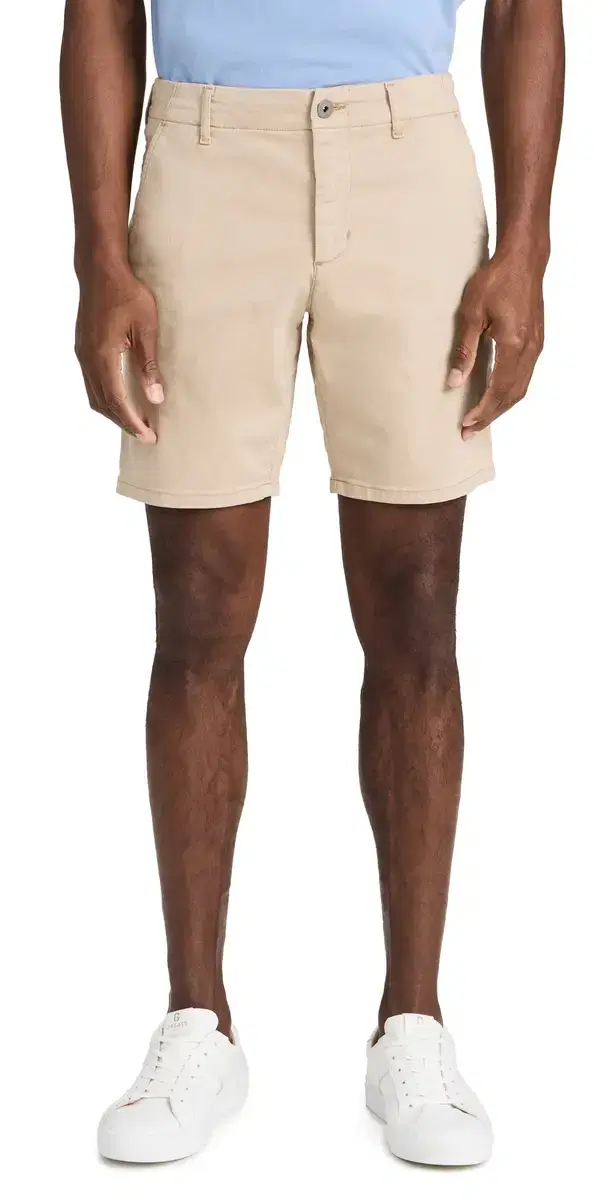 Phillips Shorts In Stretch Sateen 8'' Khaki