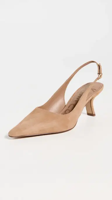 Sam Edelman Bianka Slingback Heels Cyprus Tan Suede 5 | Thumbnail 2 Sam Edelman Bianka Slingback Heels Cyprus Tan Suede 5 | Thumbnail 2