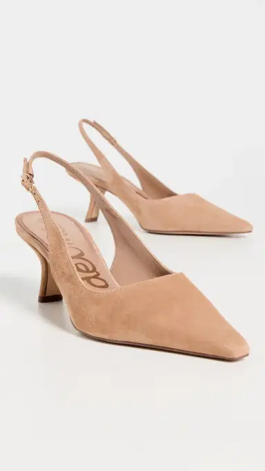 Sam Edelman Bianka Slingback Heels Cyprus Tan Suede 5 | Thumbnail 5 Sam Edelman Bianka Slingback Heels Cyprus Tan Suede 5 | Thumbnail 5