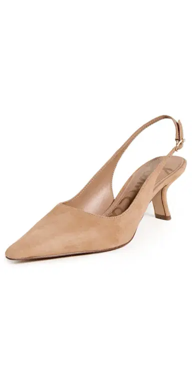 Sam Edelman Bianka Slingback Heels Cyprus Tan Suede 5 | Thumbnail 1 Sam Edelman Bianka Slingback Heels Cyprus Tan Suede 5 | Thumbnail 1