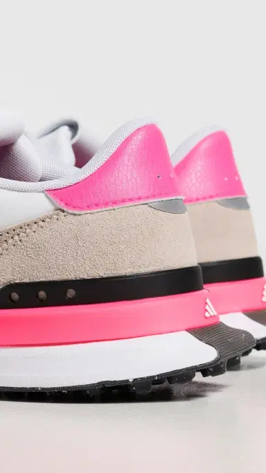 Adidas Golf S2G 26 Textile Spikeless Golf Shoes Ftwr White/Black/Lucid Pink 7 | Thumbnail 4