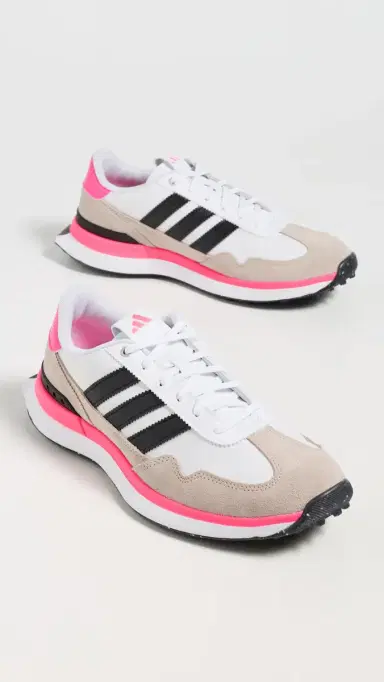 Adidas Golf S2G 26 Textile Spikeless Golf Shoes Ftwr White/Black/Lucid Pink 7 | Thumbnail 5