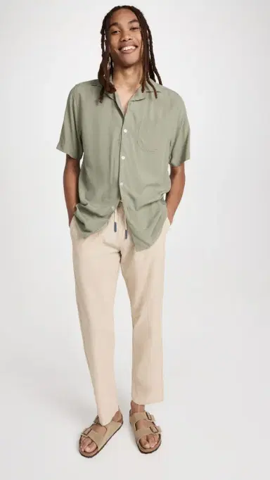 OAS Linen Pants Beige M | Thumbnail 5 OAS Linen Pants Beige M | Thumbnail 5