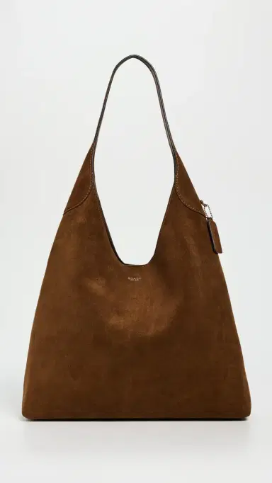 Coach Suede Brooklyn Shoulder Bag 39 B4/Warm Brown One Size | Thumbnail 2 Coach Suede Brooklyn Shoulder Bag 39 B4/Warm Brown One Size | Thumbnail 2