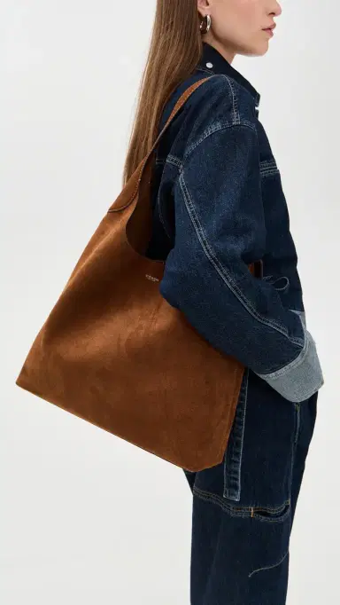 Coach Suede Brooklyn Shoulder Bag 39 B4/Warm Brown One Size | Thumbnail 3 Coach Suede Brooklyn Shoulder Bag 39 B4/Warm Brown One Size | Thumbnail 3