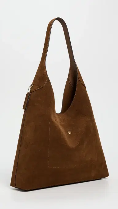 Coach Suede Brooklyn Shoulder Bag 39 B4/Warm Brown One Size | Thumbnail 4 Coach Suede Brooklyn Shoulder Bag 39 B4/Warm Brown One Size | Thumbnail 4