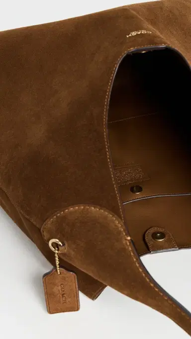 Coach Suede Brooklyn Shoulder Bag 39 B4/Warm Brown One Size | Thumbnail 6 Coach Suede Brooklyn Shoulder Bag 39 B4/Warm Brown One Size | Thumbnail 6