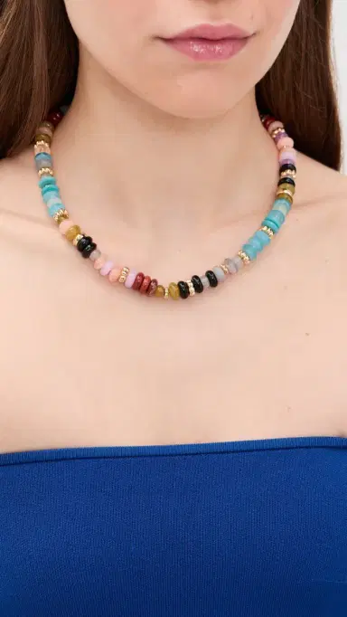 BaubleBar Mariel Semi-Precious Necklace Multi One Size | Thumbnail 3