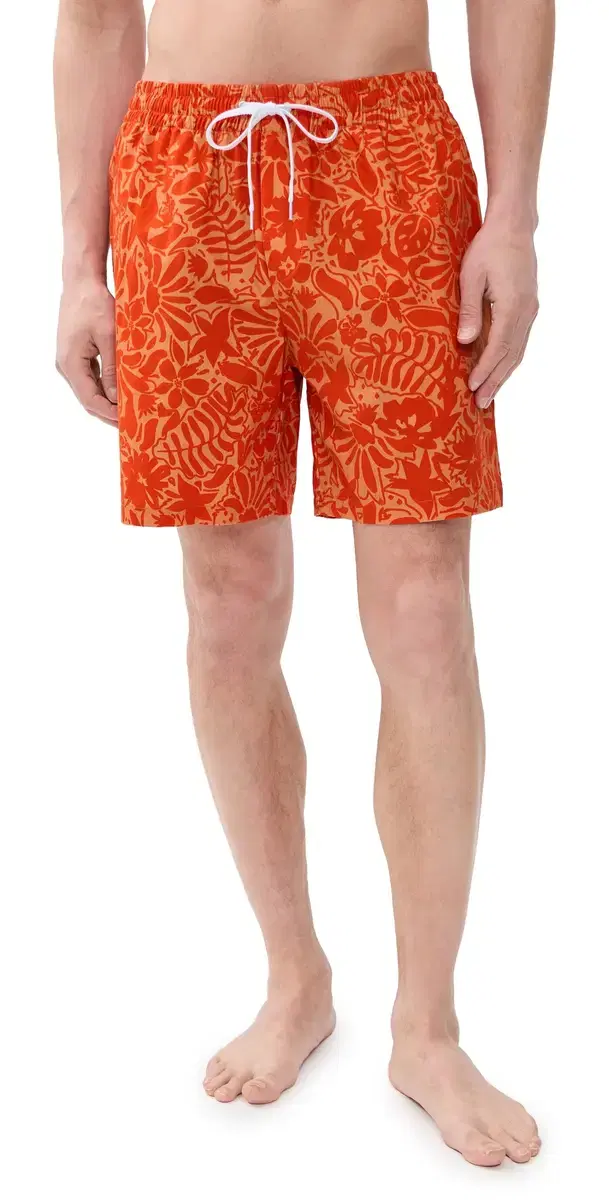 t. Tropez Print horts 6 Orange