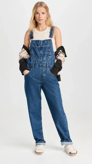 Free People Ziggy Denim Overalls apphire Blue | Thumbnail 2 Free People Ziggy Denim Overalls apphire Blue | Thumbnail 2