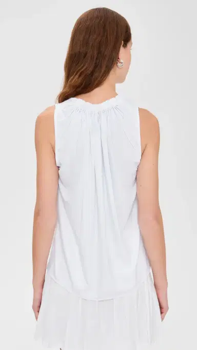 Eugenia Kim LOVE Venus Ruched Back Top Optic White | Thumbnail 3