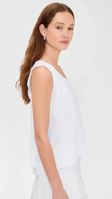 Eugenia Kim LOVE Venus Ruched Back Top Optic White | Thumbnail 4