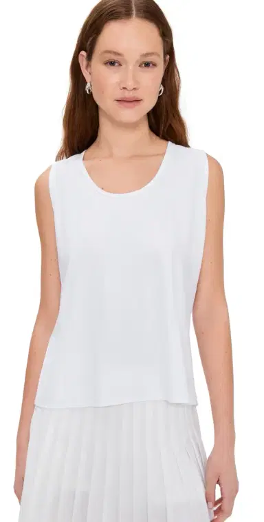 Eugenia Kim LOVE Venus Ruched Back Top Optic White | Thumbnail 1