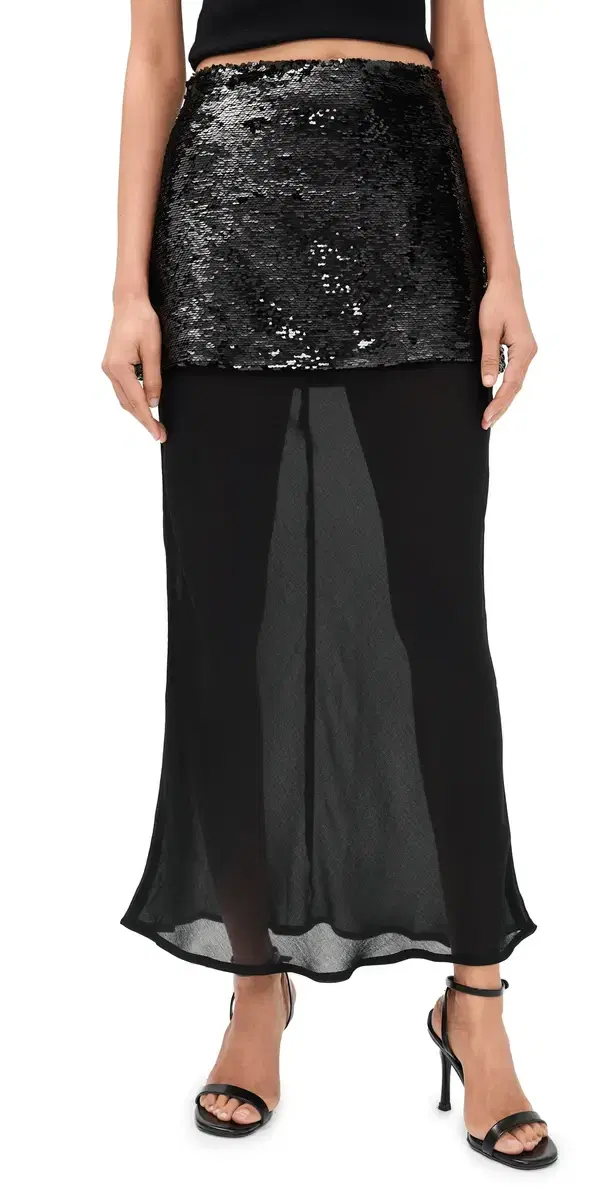 Madison the Label Aveline axi Skirt Black