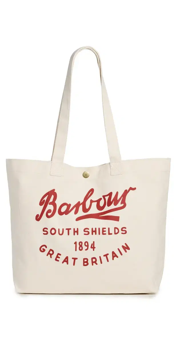 Script Tote Bag Red Logo One Size