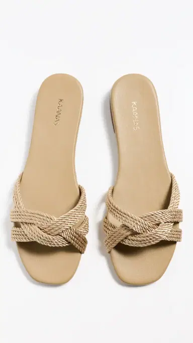 Kaanas Ayanna Sandals Natural 6 | Thumbnail 5 Kaanas Ayanna Sandals Natural 6 | Thumbnail 5
