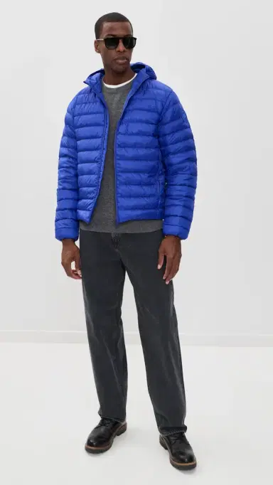 Canada Goose Stratus Hooded Coat Azurite Blue | Thumbnail 5
