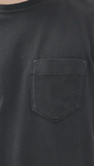 Billy Reid Washed Tee Black M | Thumbnail 6