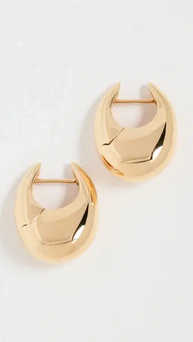 Annika Inez Large Sloping Hinge Hoops | Thumbnail 2 Annika Inez Large Sloping Hinge Hoops | Thumbnail 2